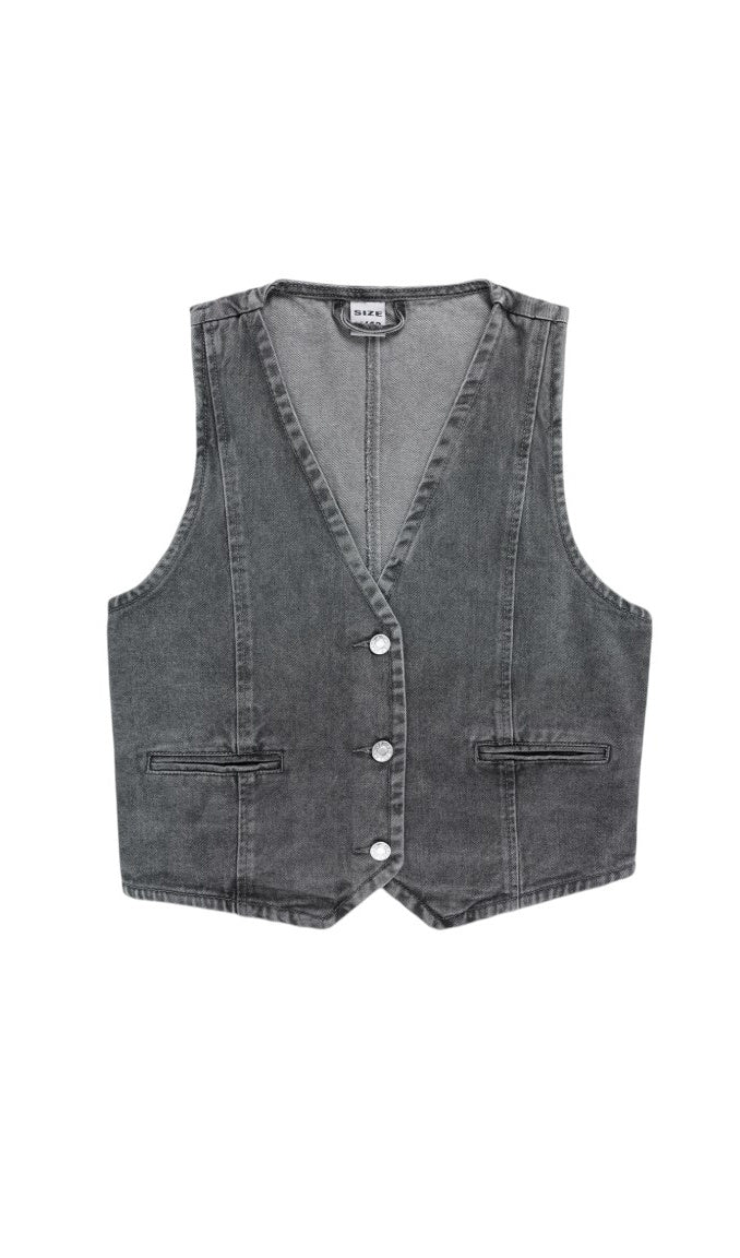 Denim Vest - 8449
