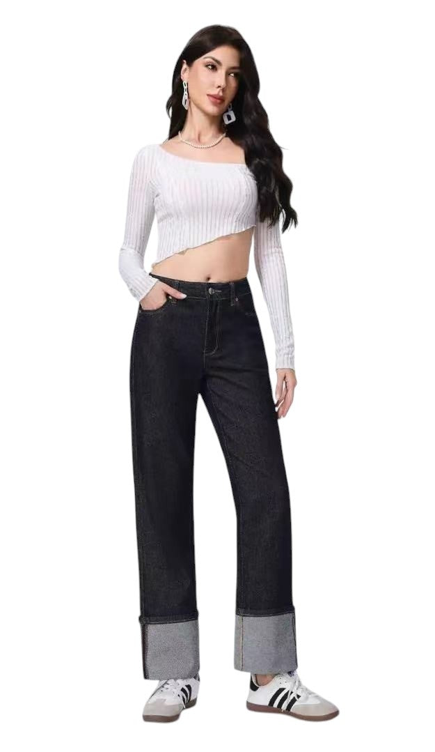 Wide Leg Cuffed - Ref. 8463